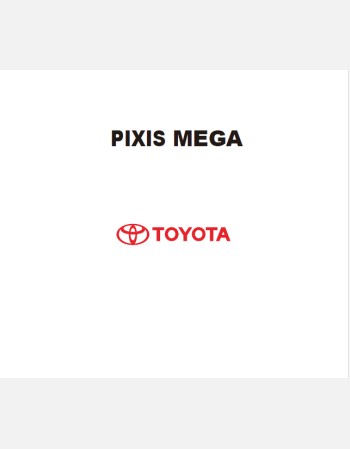 toyota pixis mega 2016-2017 owners manual in english